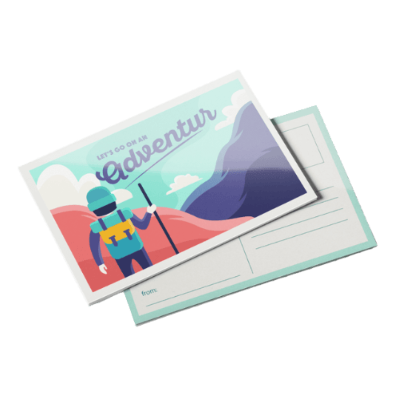 14pt Writable + AQ (C1S) Postcard