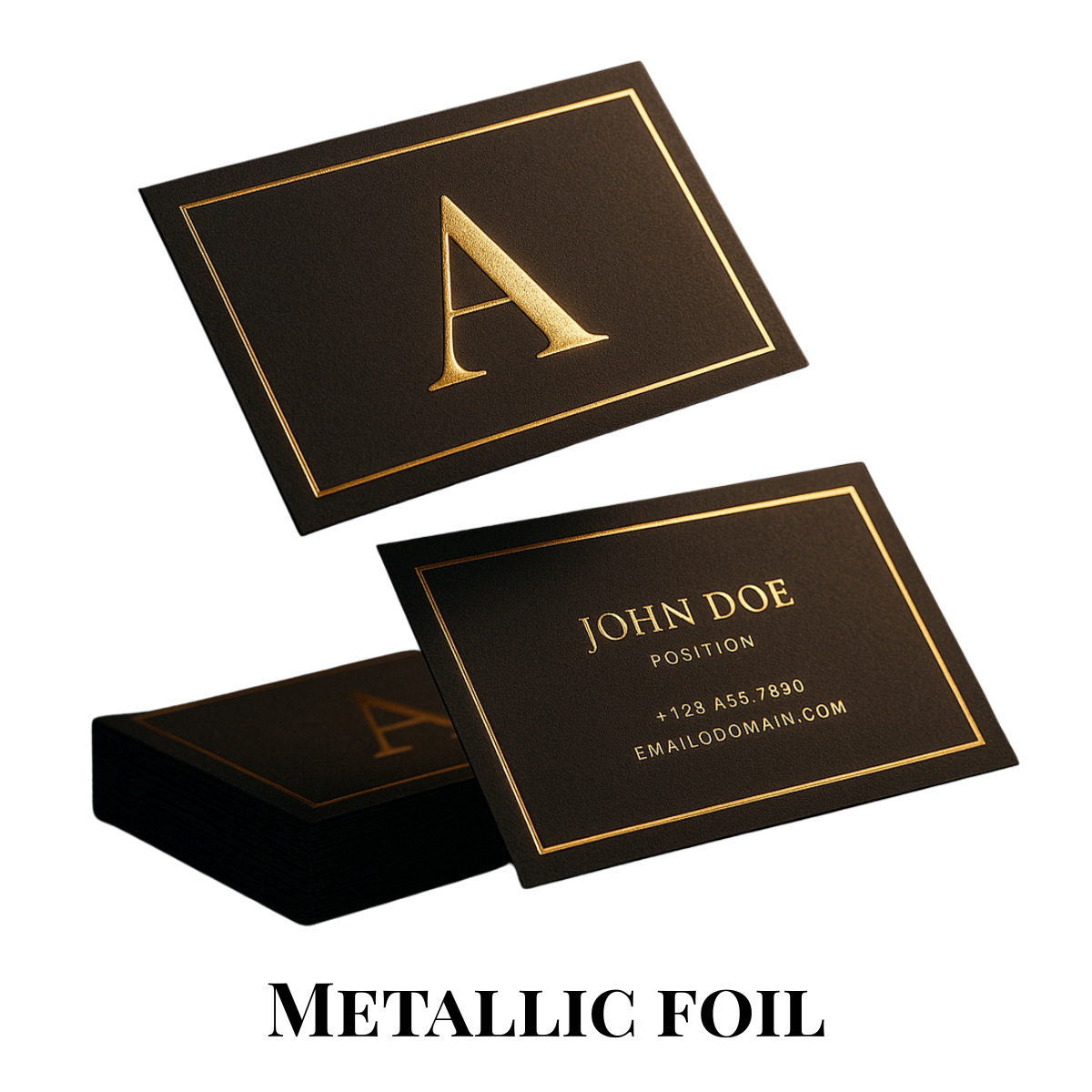 Metallic Foil Business Cards