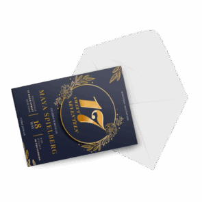 Metallic Foil invitation card