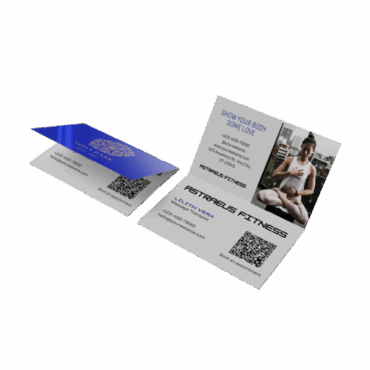 14pt + UV (High Gloss) Folded Business Card