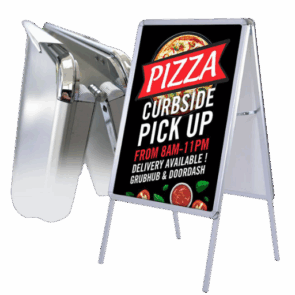 A-Frame Snap-Open Sidewalk Poster Stand Easel
