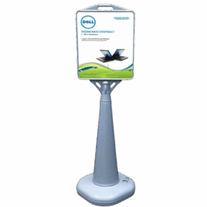 Outdoor Cone Poster Sign (Water Filled Base)