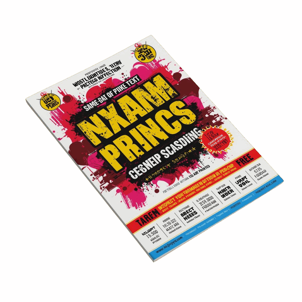 80lb Gloss Text Flyer – Same Day Print