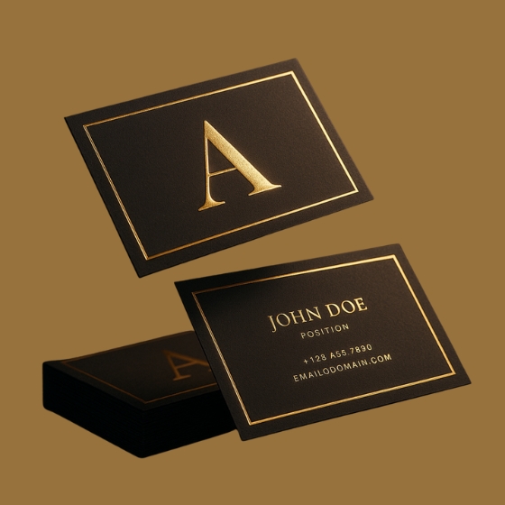 Metallic Foil Business Cards