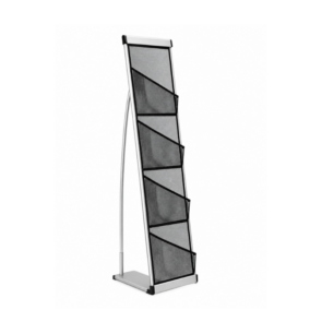 4-Shelf Mobile Magazine Rack