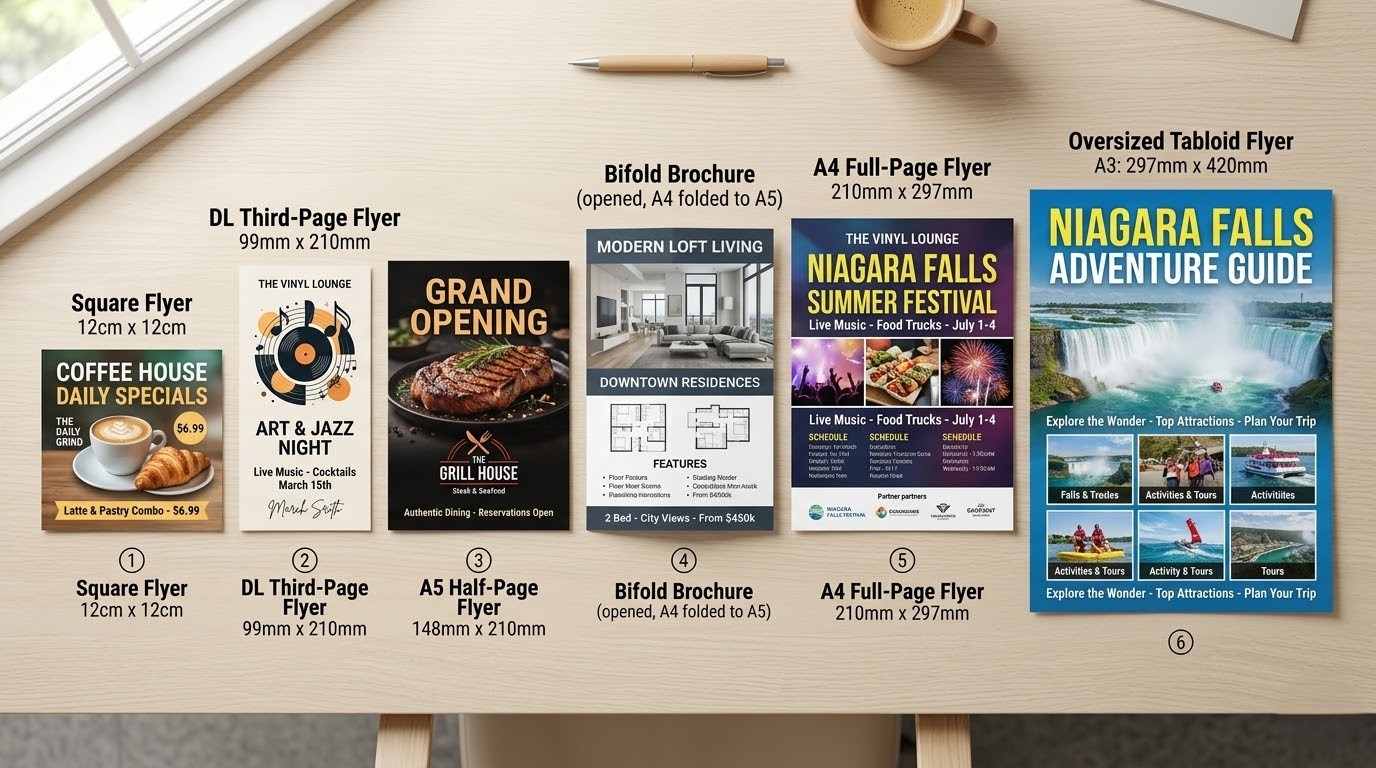 Flyer Size Matching Format to Purpose