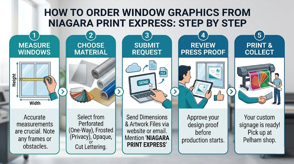 How to Order Window Graphics from Niagara Print Express Step by Step