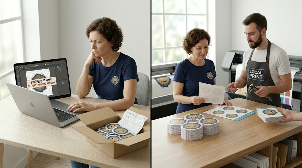 Local Custom Sticker Printing vs Online Services What Niagara Businesses Should Know