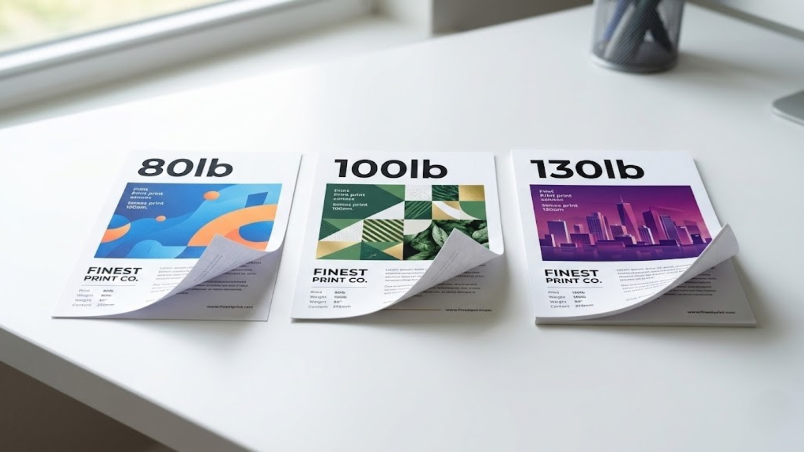 Paper Weight Explained Choosing Between 80lb 100lb and 130lb Stock