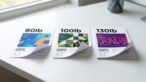 Paper Weight Explained Choosing Between 80lb 100lb and 130lb Stock