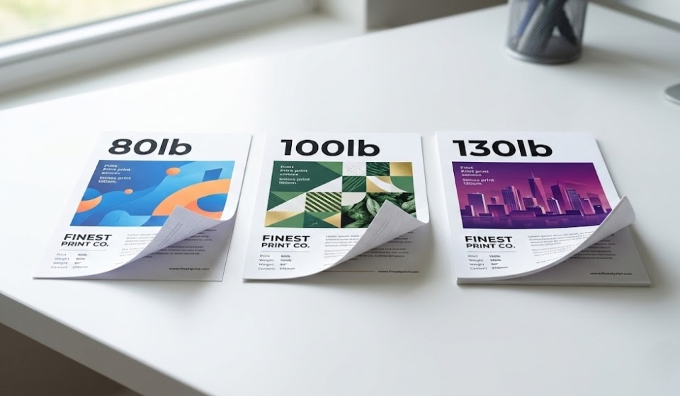 Paper Weight Explained Choosing Between 80lb 100lb and 130lb Stock