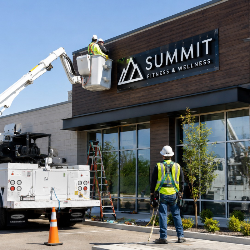 Sign Install