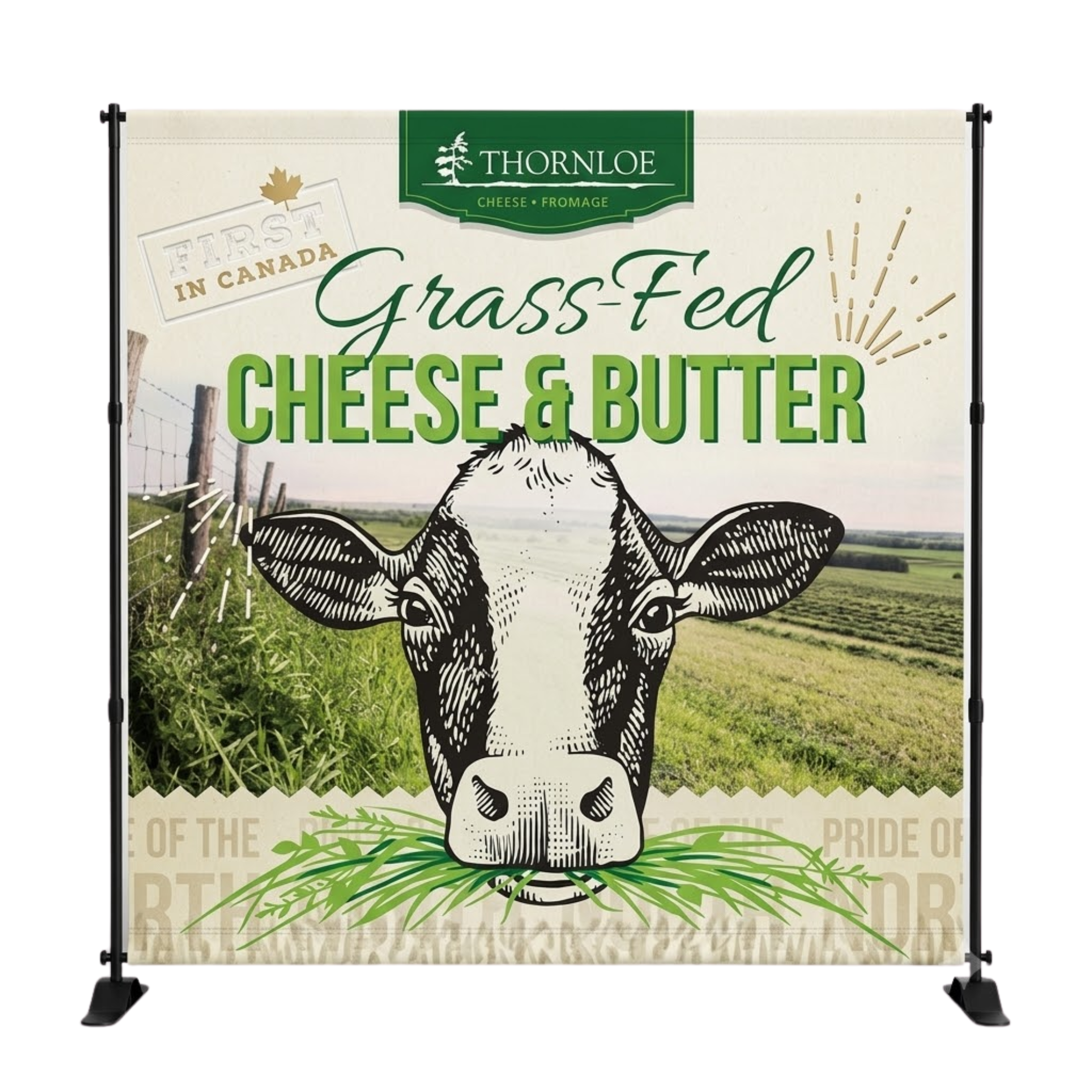 Telescopic HD Banner Stand