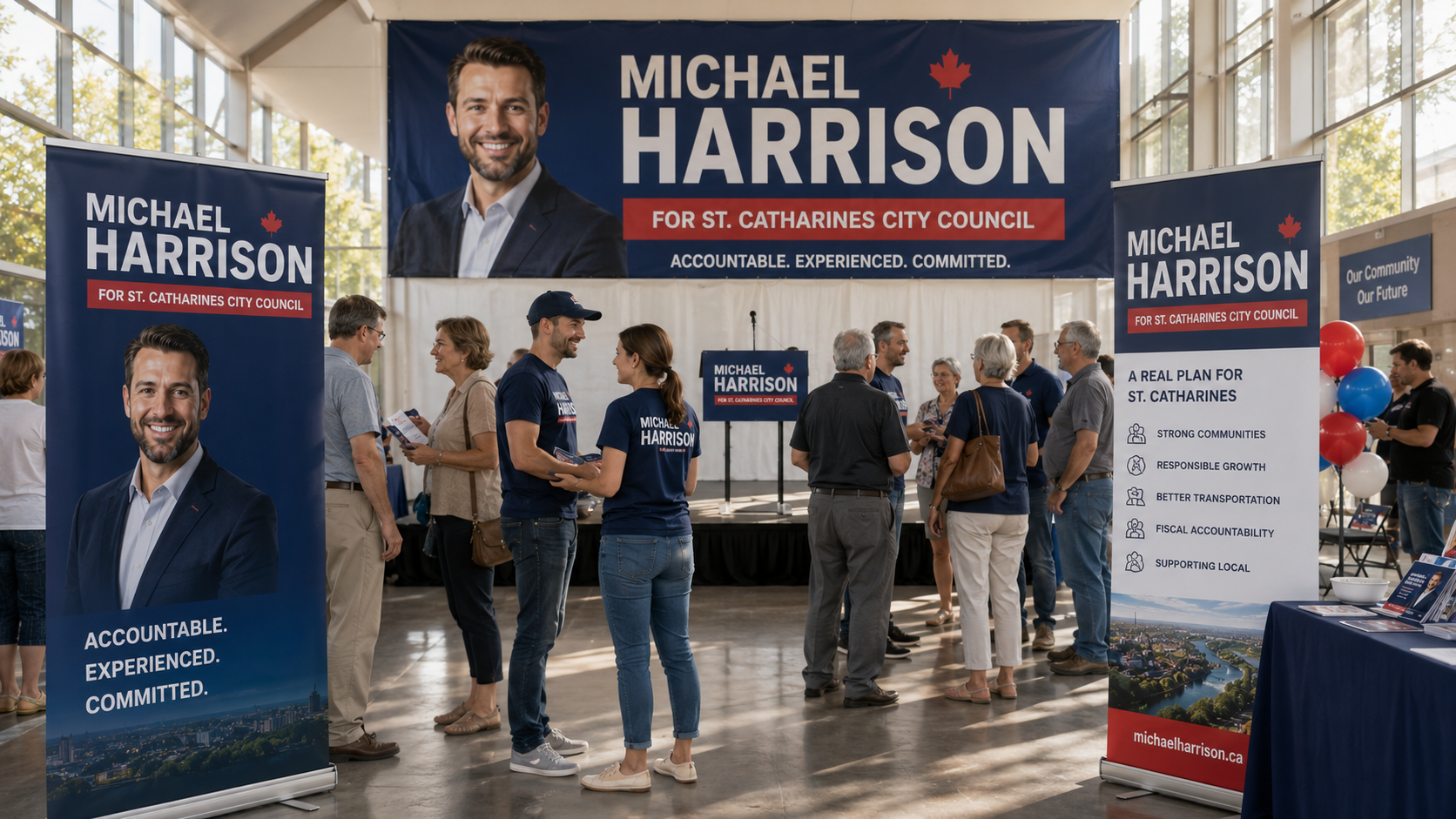 Election campaign vinyl banners and pull-up banners