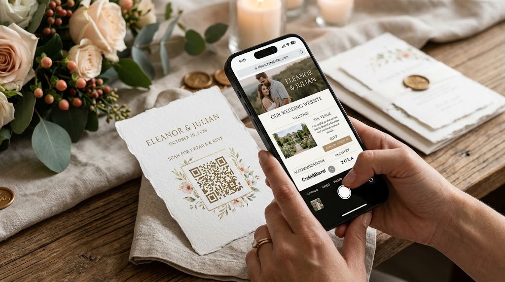 Wedding Website Cards Info Cards