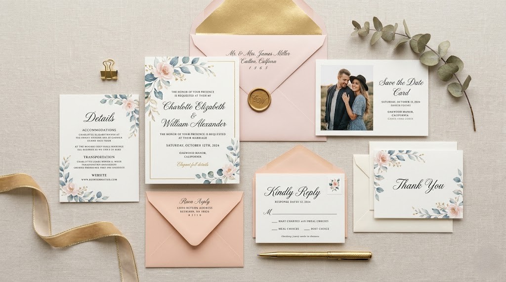 What Should Be Included in a Wedding Invitation Suite