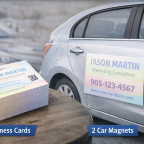 Business Cards & Car Magnet