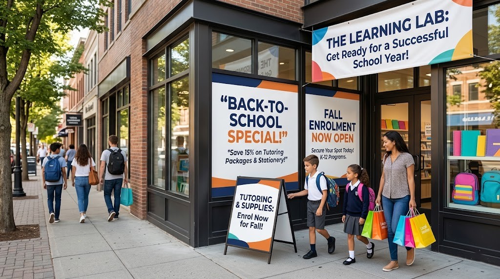 Window Banners and Storefront Signage — Passive Traffic That Never Stops Working