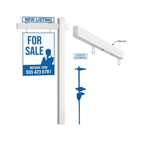 Real Estate Sign Post – Vinyl PVC